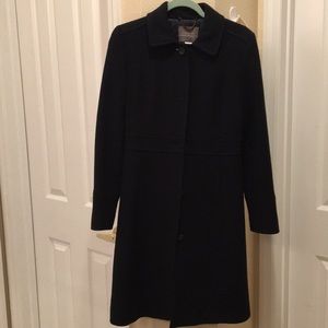 J crew double cloth knee length winter coat